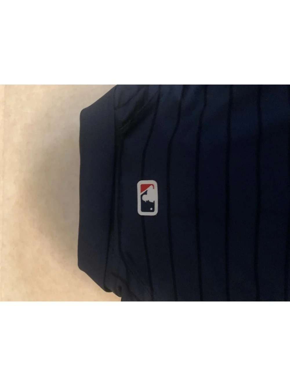 Nike Minnesota Twins Authentic Collection Navy Striped Polo Men's Dri-FIT Size M